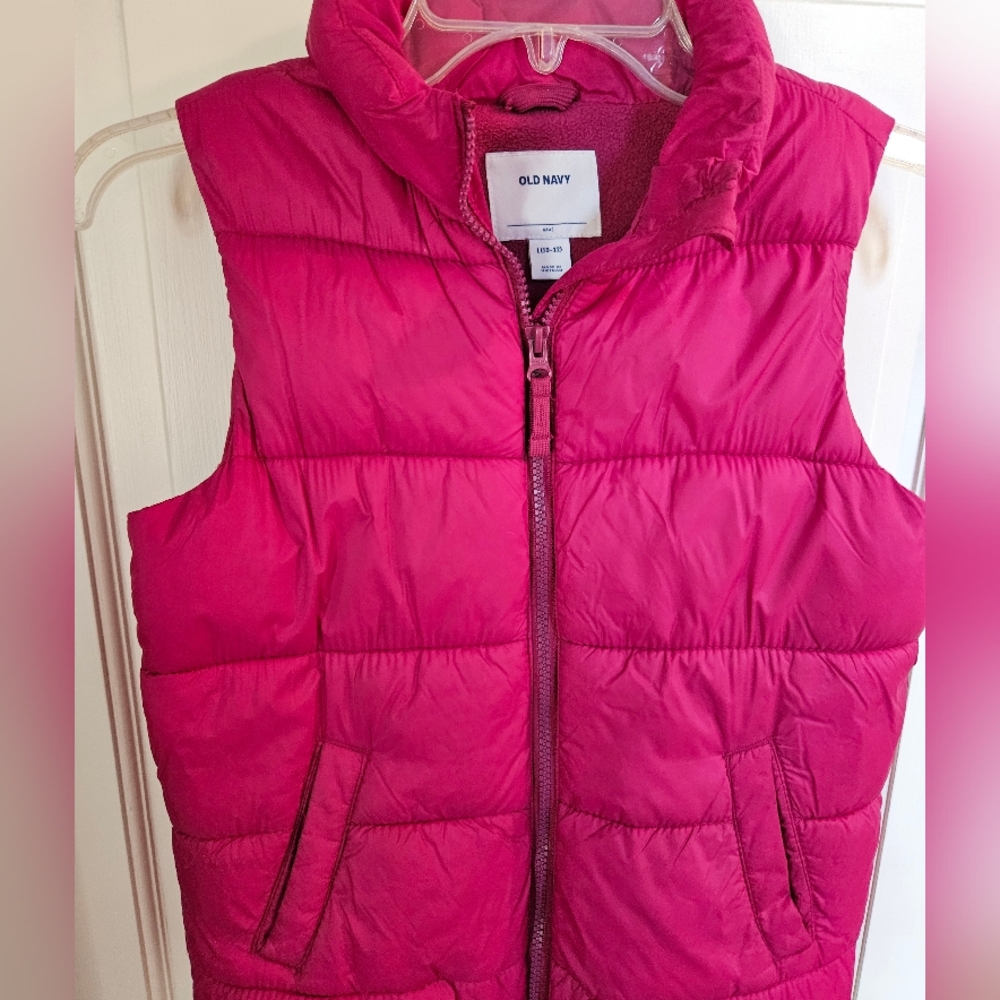 Old Navy Pink Puffer Vest